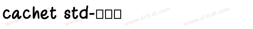 cachet std字体转换